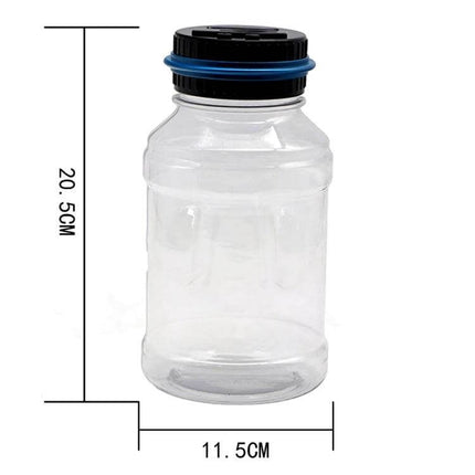 Digital Counting Money Coin Bank For Kids Counts USD EUR GBP clear ABS jar with digital lid, 20.5cm x 11.5cm, classroom and home coin counter
