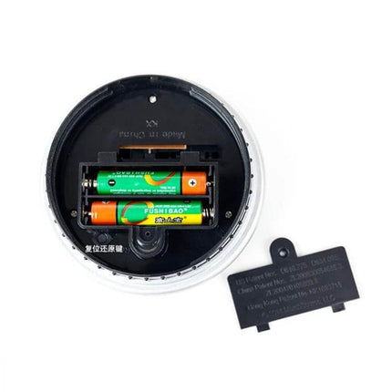 Digital Counting Money Coin Bank For Kids Counts USD EUR GBP showing battery compartment with two AA batteries and removable cover