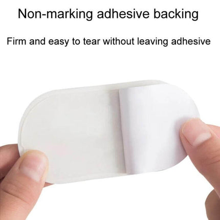 Donut Door Stopper Hole-Free For Quiet Home Protection showing adhesive-backed non-marking strip being peeled for floor-safe door stopper