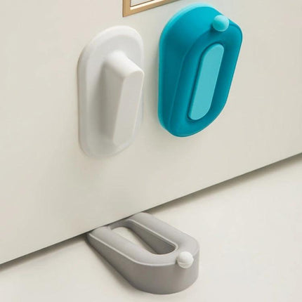 Donut Door Stopper Hole-Free For Quiet Home Protection - adhesive, hole-free floor protector preventing door slams and scuffs