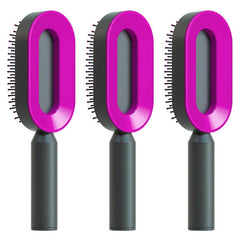 Ultimate Self-Cleaning Scalp Massager Brush for All Hair Types with Anti-Static Technology