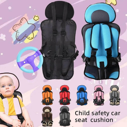 Portable Infant Safety Seat for Babies and Toddlers in Cars - detachable seat back, compact travel car seat for 9 months to 6 years