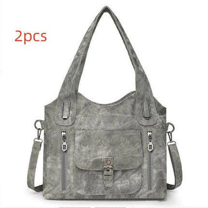 Large Capacity Casual Ladies Crossbody Bag Soft PU Shoulder Purse