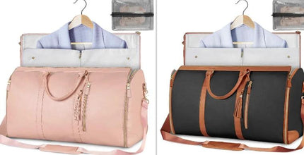 Large Foldable Travel Duffle Bag Waterproof Pink Tote