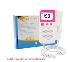 Home Fetal Heartbeat Monitor - Waterproof Probe with LCD Display for Baby Sound Detection