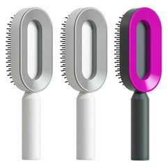 Ultimate Self-Cleaning Scalp Massager Brush for All Hair Types with Anti-Static Technology