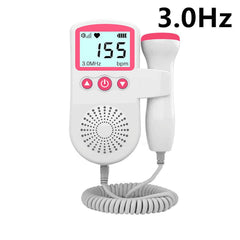 Home Fetal Heartbeat Monitor - Waterproof Probe with LCD Display for Baby Sound Detection