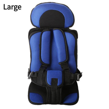 Portable Infant Safety Seat for Babies and Toddlers in Cars - blue detachable-back car seat for 9 months to 6 years, compact travel and road trips