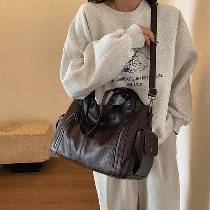 Retro Large Capacity Shoulder Crossbody Bag For Women
