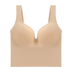 Comfortable Dual-Shoulder Sports Bra with Beauty Back Design