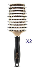 Detangling Hairbrush with Scalp Massager - Bristle & Nylon Comb for Women