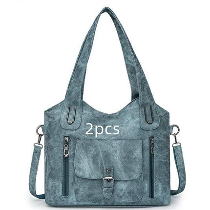 Large Capacity Casual Ladies Crossbody Bag Soft PU Shoulder Purse