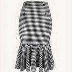 Black And White Plaid / L