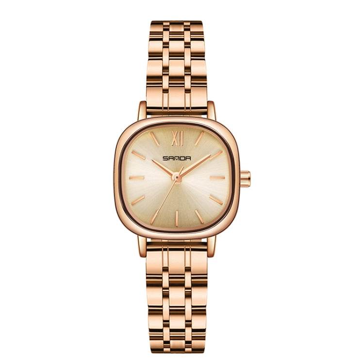 Elegant Oval Dial Quartz Watch for Women Stylish Waterproof