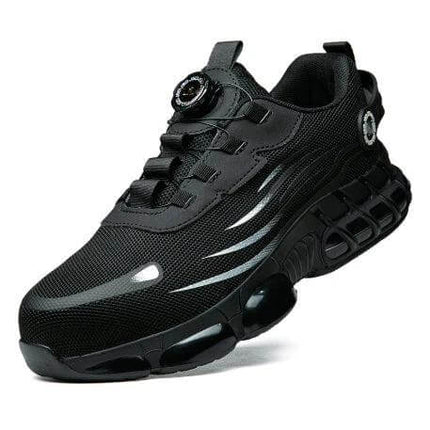 Flyknit Safety Work Shoes With Puncture Resistant Toe black breathable TPU flyknit safety shoe with puncture resistant toe cap