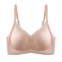 Luxurious push-up bra with no steel ring and comfortable fit made from high-quality nylon for ultimate comfort and sleek style.