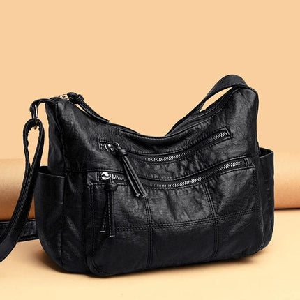 Womens Soft PU Shoulder Crossbody Bag For Everyday Use