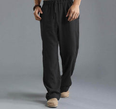 Men's Lightweight Linen Relaxed Fit Athletic Pants