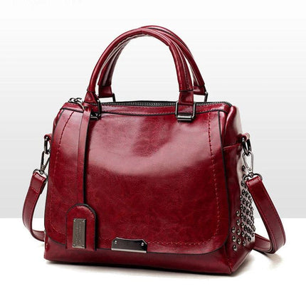 Patek Crossbody Shoulder Bag For Everyday Wear In Wine Red