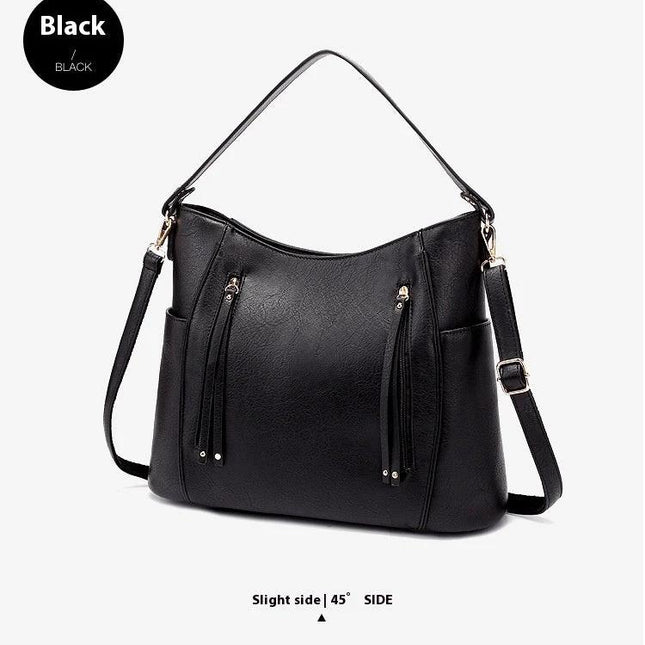 Vintage Large Leather Women’s Messenger Bag For Daily Use | Syndmart