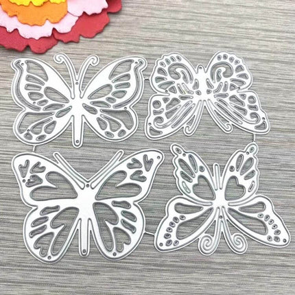 Four Butterflies Embossing Die 120x97mm For Scrapbooking – carbon steel butterfly embossing dies for cards, albums and gift tags