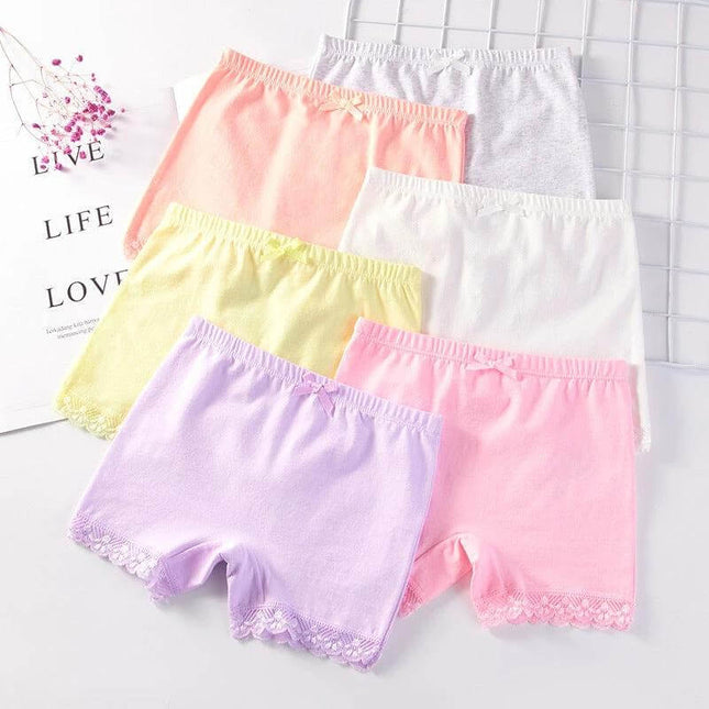 Girls Summer Safety Underwear Cotton Briefs For Toddlers In Mixed Colors lightweight breathable cotton briefs in pastel mixed colors for everyday wear