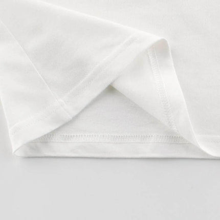 Summer Children's Short Sleeved T Shirt Girls Top, 100 Percent Cotton - white soft cotton short-sleeve hem detail for summer wear