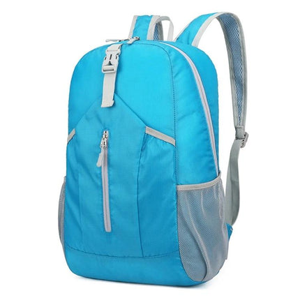 HAWEEL Hiking Backpack Large Capacity For Outdoor Use - lightweight foldable teal daypack with mesh side pockets and front zip pocket
