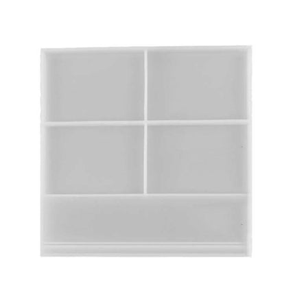Heart Shaped Silicone Photo Frame Mould For Craft Projects - white flexible silicone mould for making heart photo frames, reusable and easy to demould