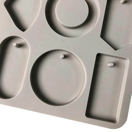 Aromatherapy Gypsum Silicone Mold Six Sided 16.5x15.7 cm gray flexible non-stick hexagonal cavities for making small diffuser blocks