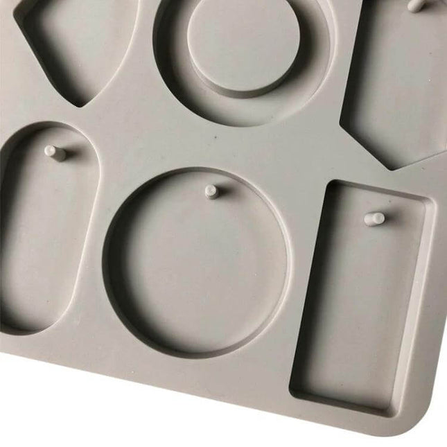 Aromatherapy Gypsum Silicone Mold Six Sided 16.5x15.7 cm gray flexible non-stick hexagonal cavities for making small diffuser blocks