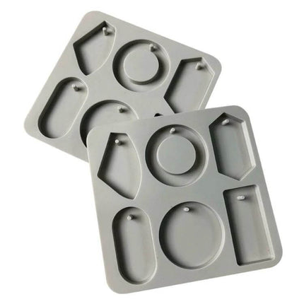 Aromatherapy Gypsum Silicone Mold Six Sided 16.5x15.7 cm gray flexible six-shape silicone tray for making small diffuser blocks