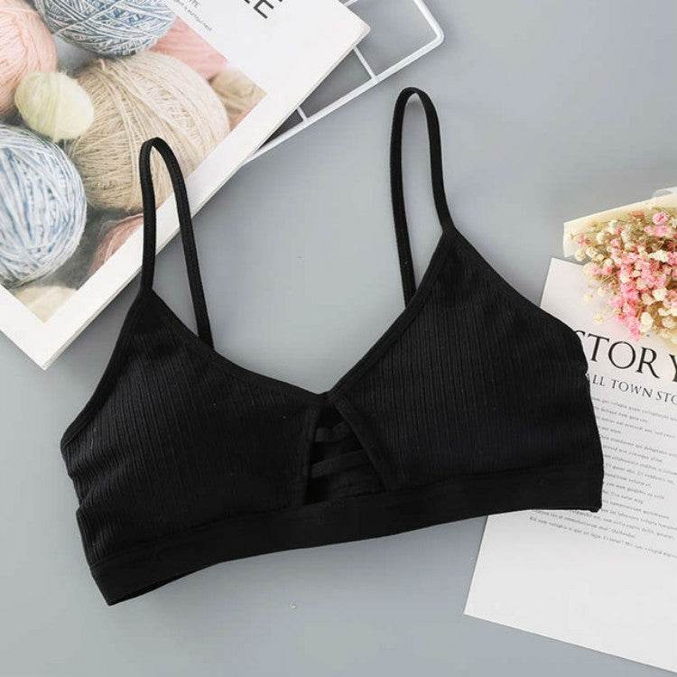 Hollow Out Breathable Ultra-Thin Comfortable Women Cotton Bras, One Size