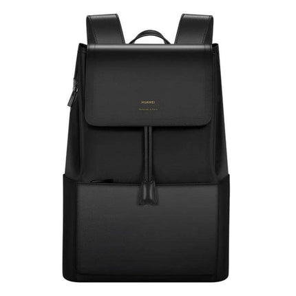 Huawei Style Laptop Backpack For Everyday Use Size L black nylon microfiber leather backpack with padded 15.6" laptop compartment