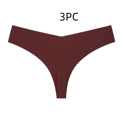 Ice Silk Seamless T Back Panty Nude For Everyday Comfort - nude low-waist seamless T-back, breathable ice-silk nylon, invisible under fitted skirts and leggings