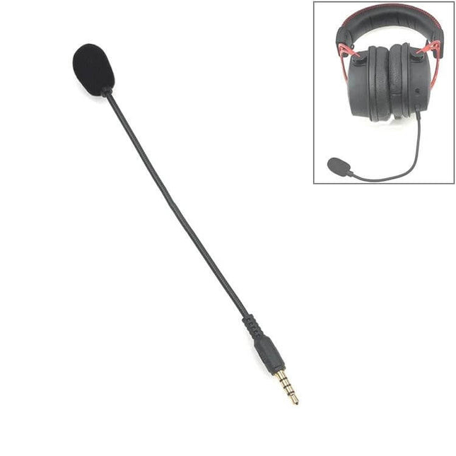 Inline 3.5mm Straight Plug Gaming Mic 19cm For Headset Live - compact omnidirectional in-line mic with 3.5mm plug and 19cm cable