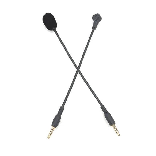 Inline 3.5mm Straight Plug Gaming Mic 19cm For Headset Live - black in-line omnidirectional mic with 3.5mm straight plug for streaming