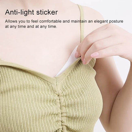 Invisible Anti-Slip Shirt Straps For Secure Wear, 85x18mm - clear PET double-sided adhesive strap keeping thin camisole strap secure and invisible
