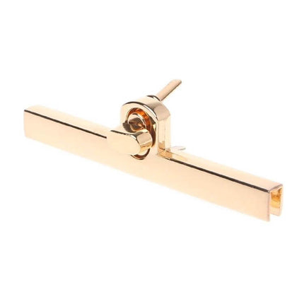Bag Hardware Mortise Lock Padlock For Bags 9.5x1 Cm Iron - gold electroplated iron mortise lock for small bags and zippers