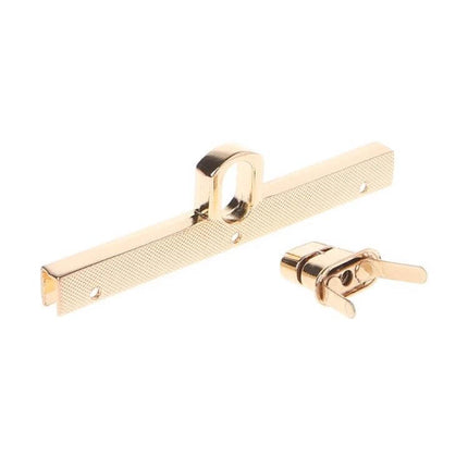 Bag Hardware Mortise Lock Padlock For Bags 9.5x1 Cm Iron polished gold-tone iron mortise lock and latch set for small bags, backpacks, purses
