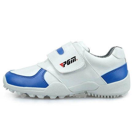 Kids Velcro Breathable Sports Shoes For Boys And Girls For Play white and blue low-profile velcro sneaker for outdoor play
