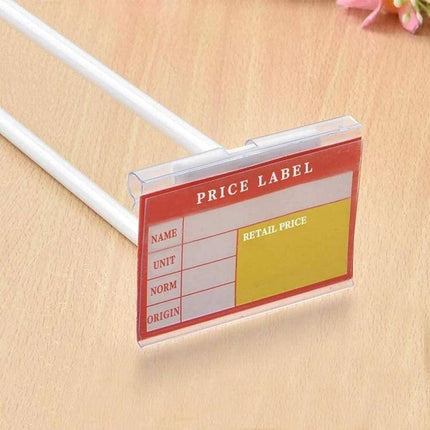Label Strip Price Sign Pack For Shelves 40 x 60 mm clear plastic price label holder on shelf