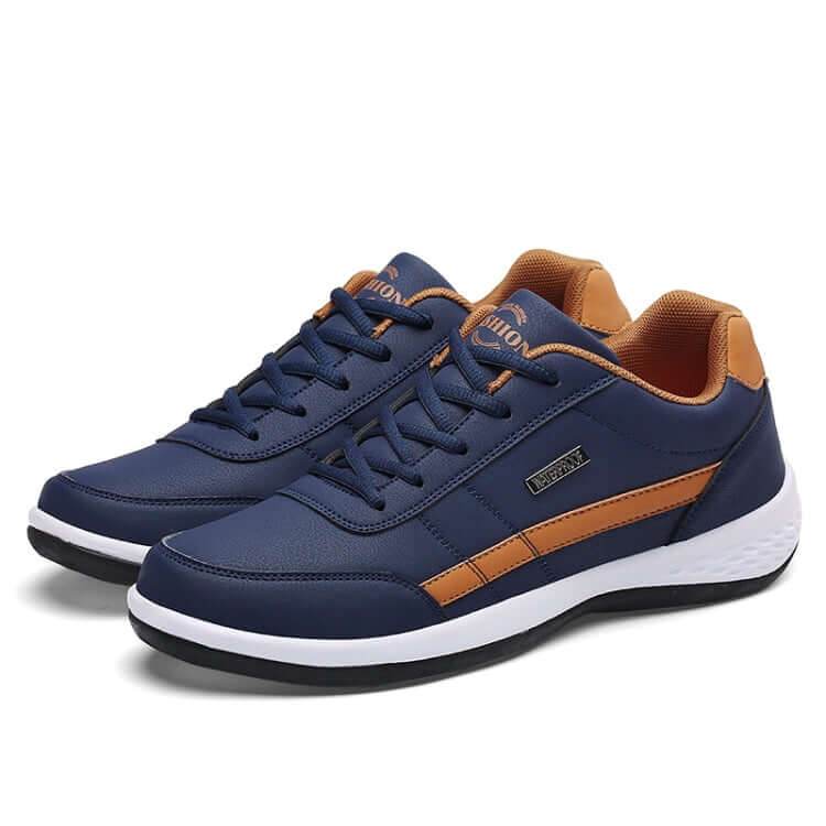 Leather Men Casual Shoes Breathable Leisure Male Sneakers 48 49 50