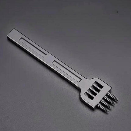 Leather Round Punch Tool Set 4mm-6mm For Hand Sewing matte electrophoresis finish ergonomic handle 4mm 5mm 6mm punches