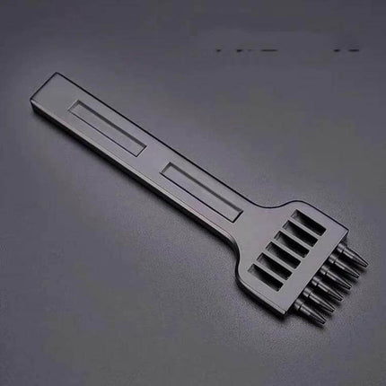 Leather Round Punch Tool Set 4mm-6mm For Hand Sewing - matte electrophoresis finish ergonomic handle 4mm 5mm 6mm round hole punches
