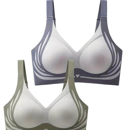 Light Support Running Sports Bra With Fixed Cups Size M L - nylon blend light-support molded cups for jogging, yoga, gym circuits