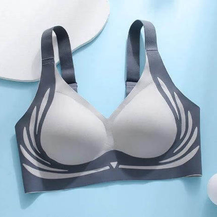 Light Support Running Sports Bra With Fixed Cups Size M L - nylon light-support bra with fixed molded cups for jogging, gym, yoga, breathable quick-dry