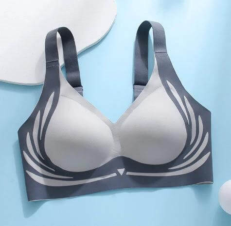 Light Support Running Sports Bra With Fixed Cups Size M L - nylon light-support bra with fixed molded cups for jogging, gym, yoga, breathable quick-dry