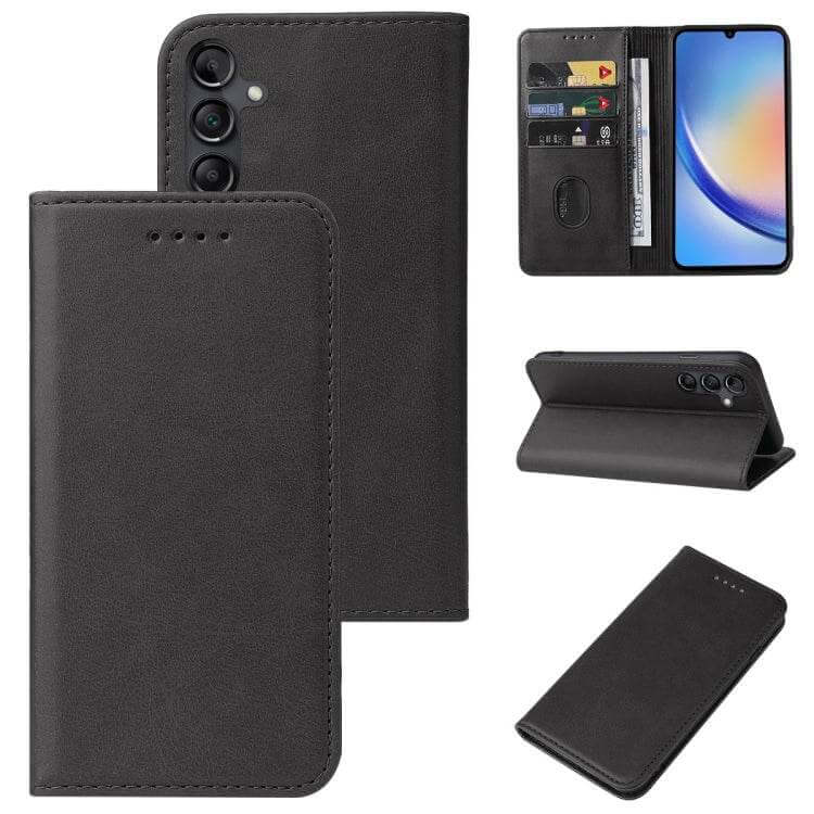 Magnetic Closure Leather Phone Case For Samsung Galaxy A24 A34 A54 A14 5G