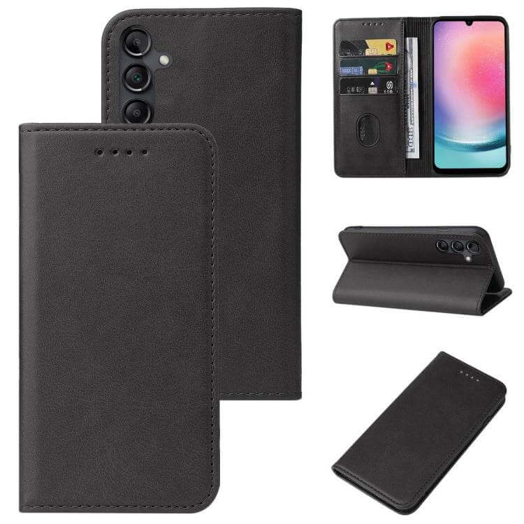 Magnetic Closure Leather Phone Case For Samsung Galaxy A24 A34 A54 A14 5G